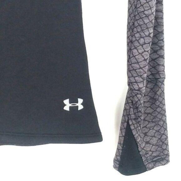 Under Armour Qualifier Fitted 1/4 Zip Top Womens‎ XS Black Gray Athletic Active - Picture 4 of 7
